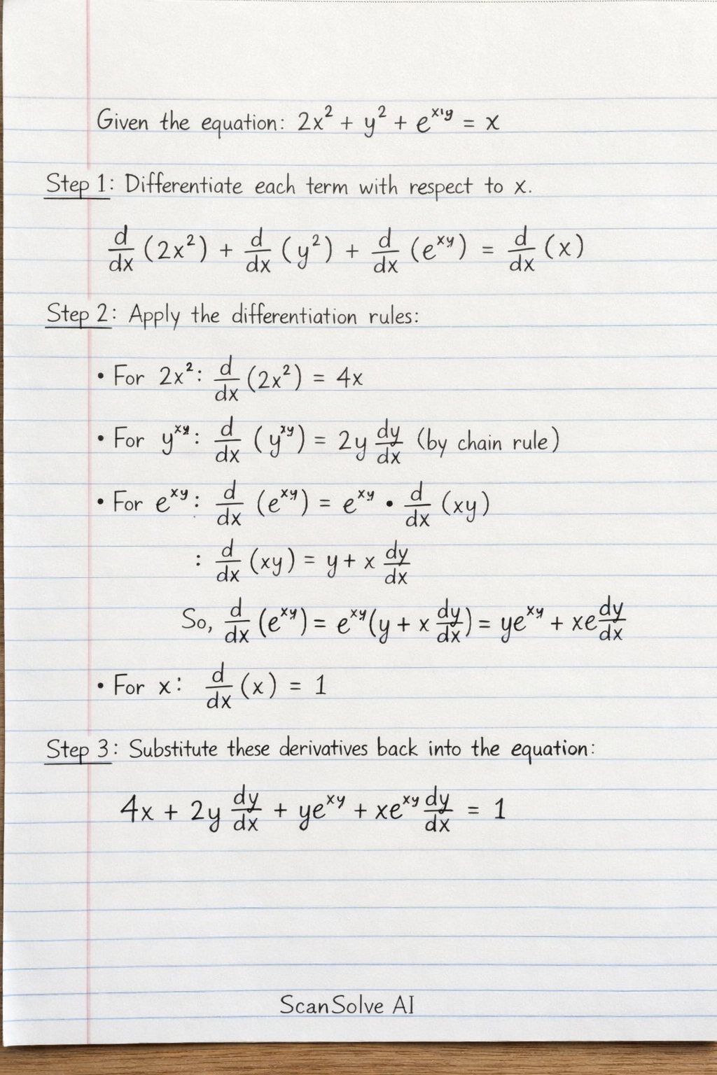 Handwritten step-by-step solution preview