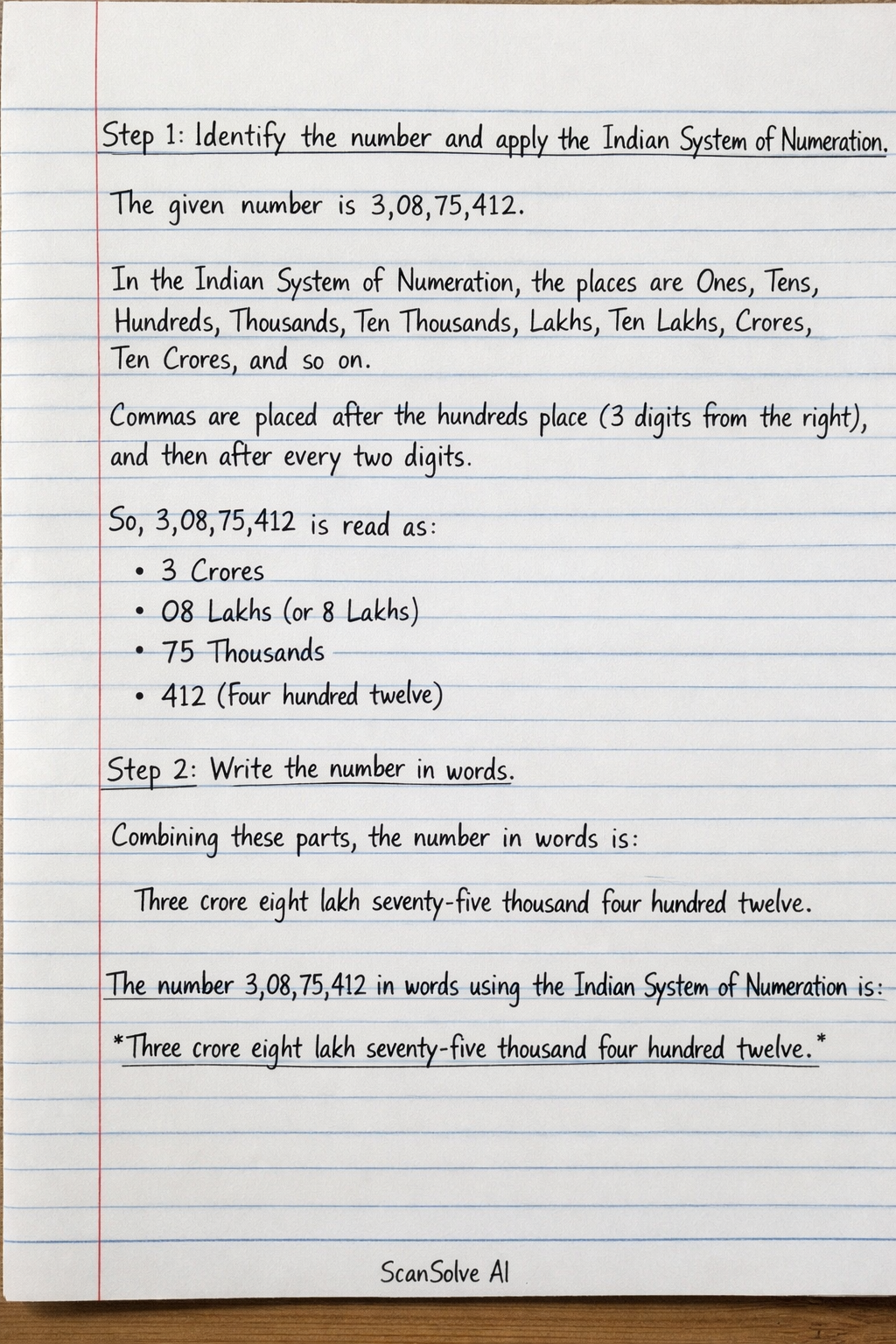Handwritten step-by-step solution preview
