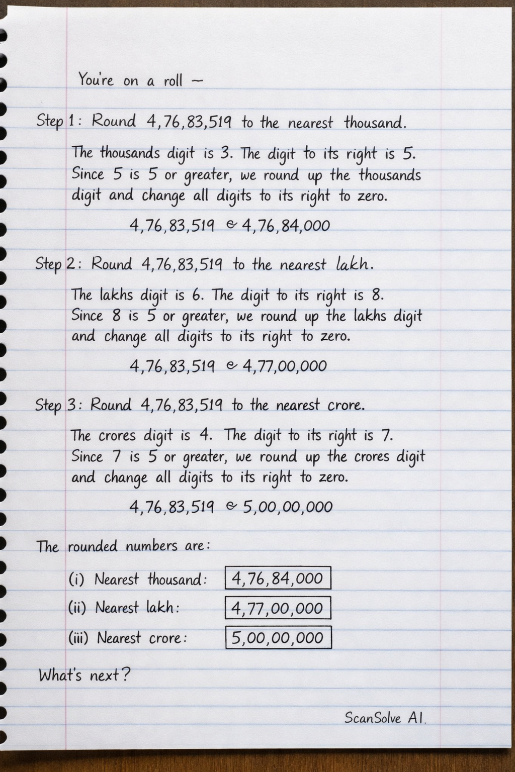 Handwritten step-by-step solution preview