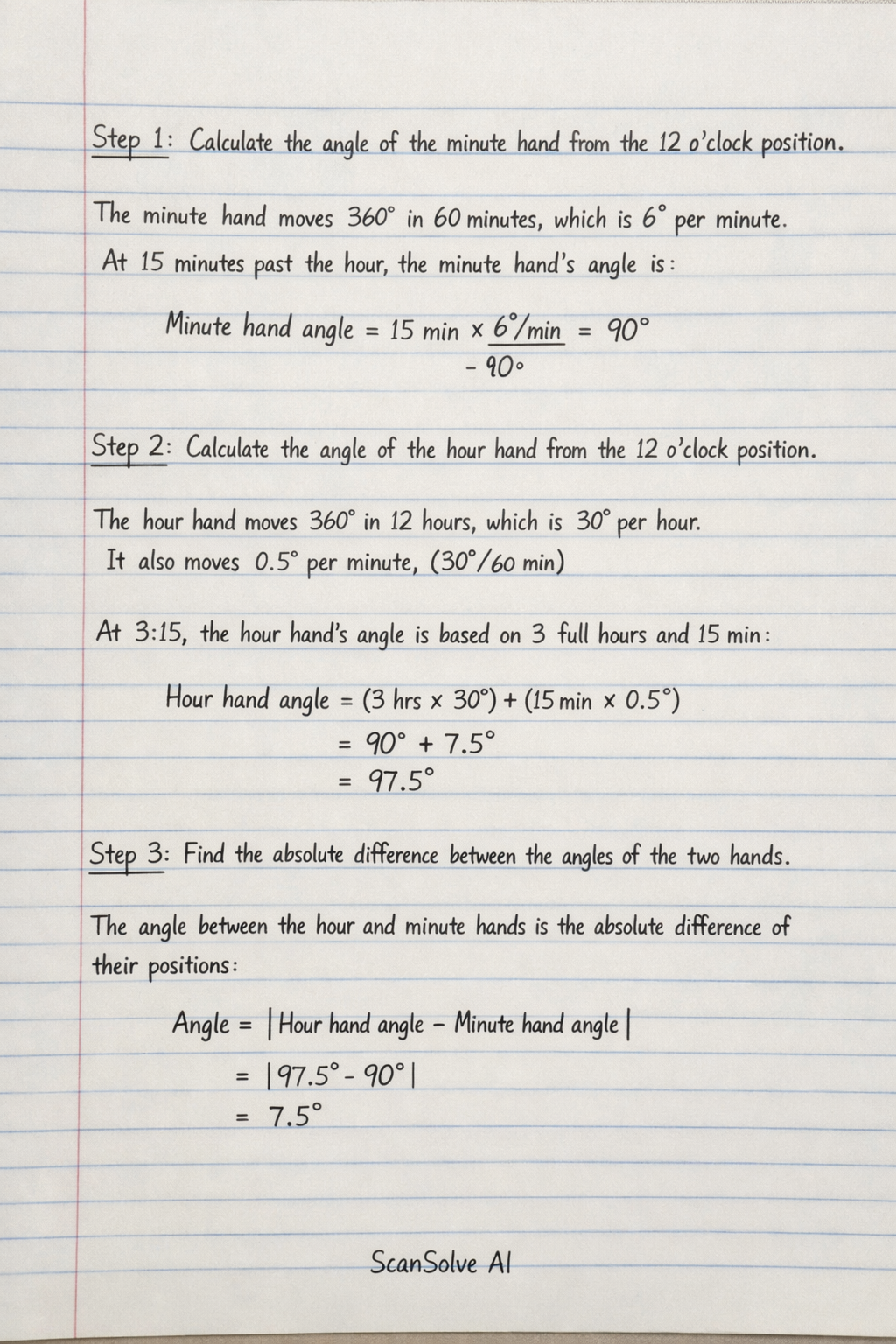 Handwritten step-by-step solution preview