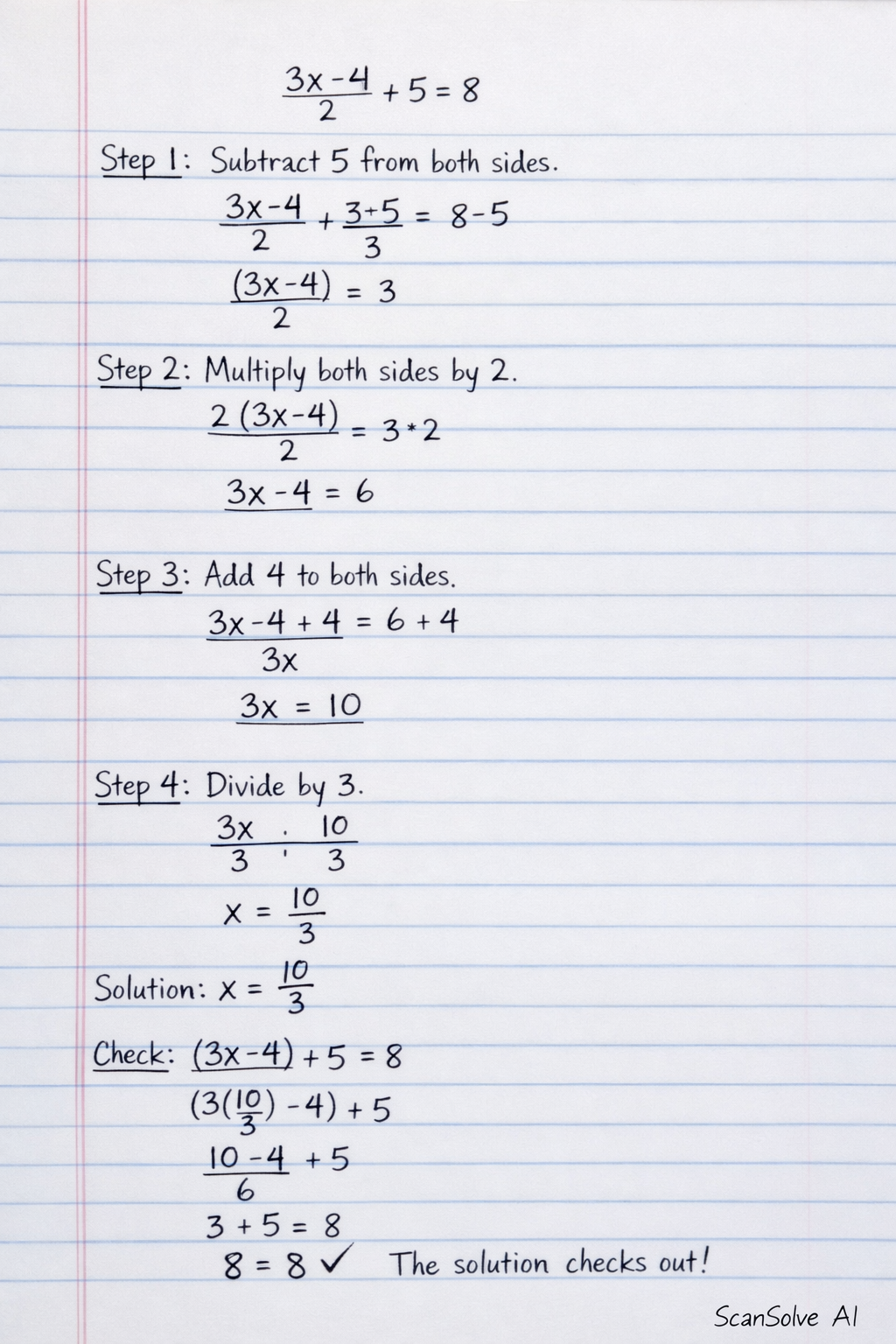 Handwritten step-by-step solution preview