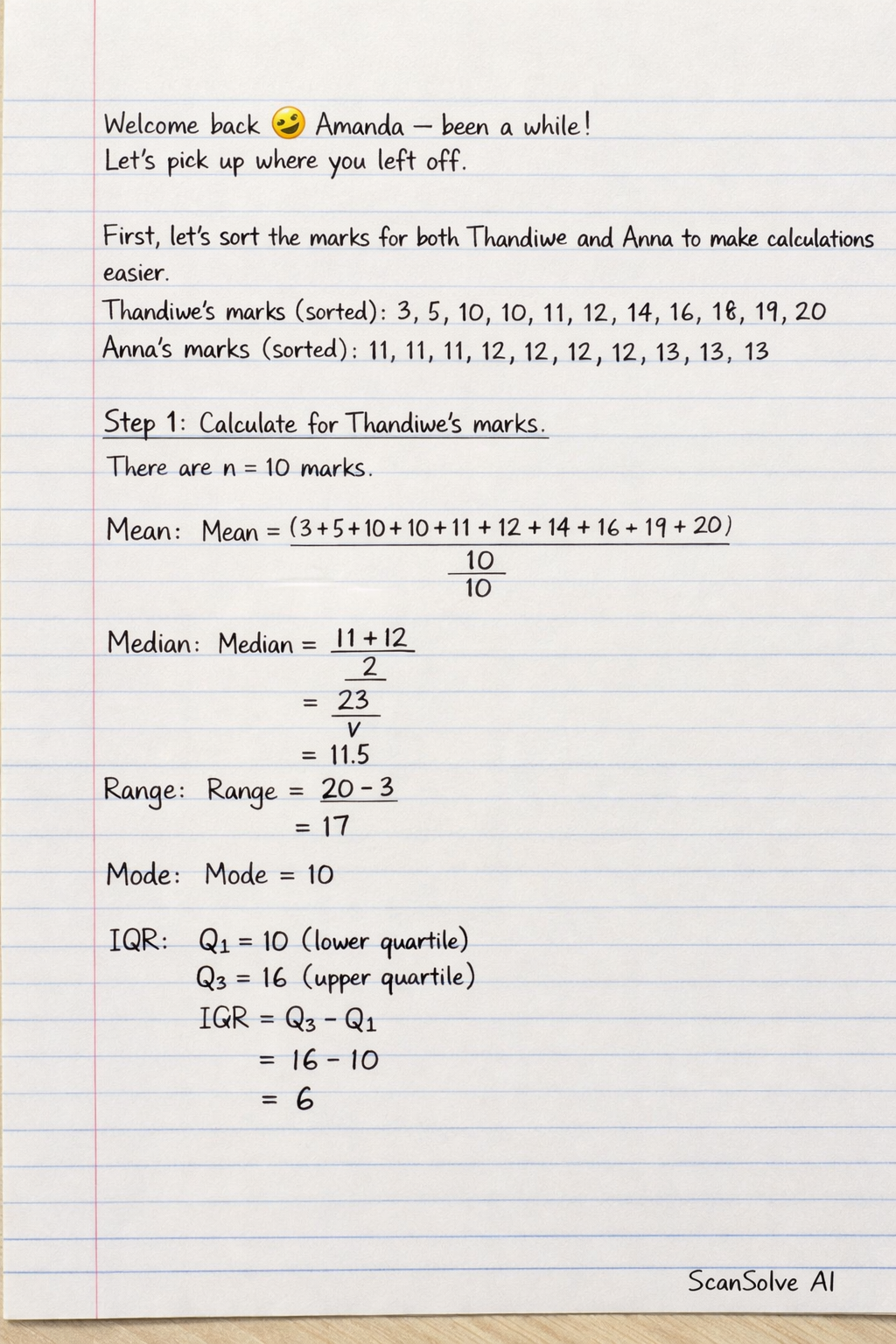 Handwritten step-by-step solution preview