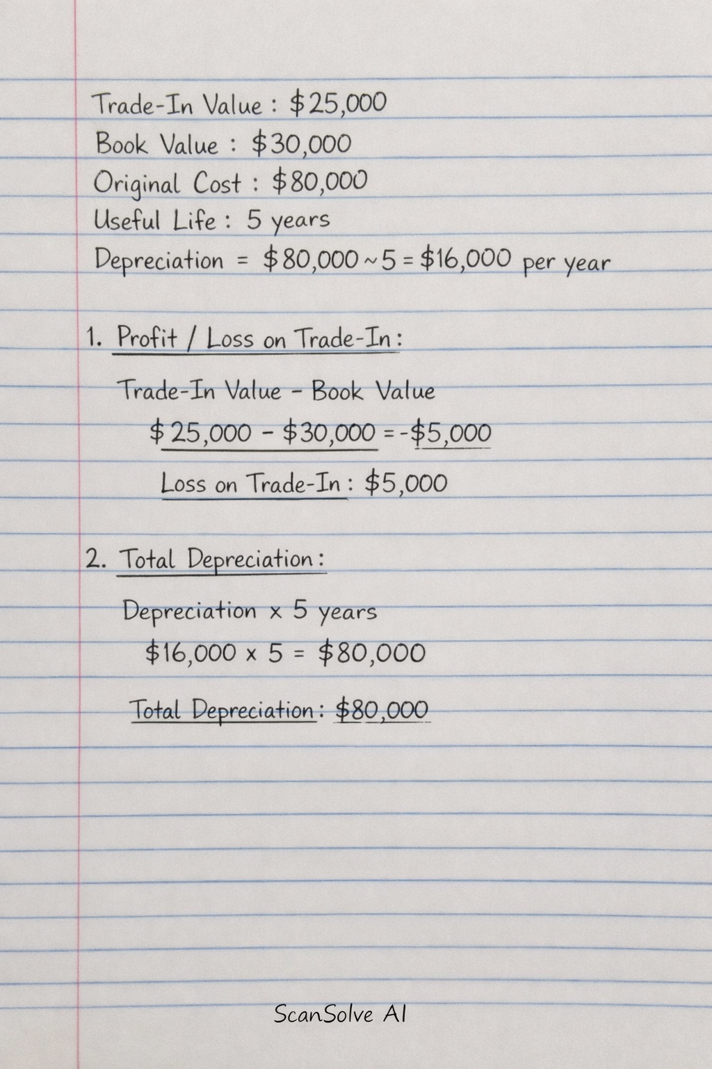 Handwritten step-by-step solution preview