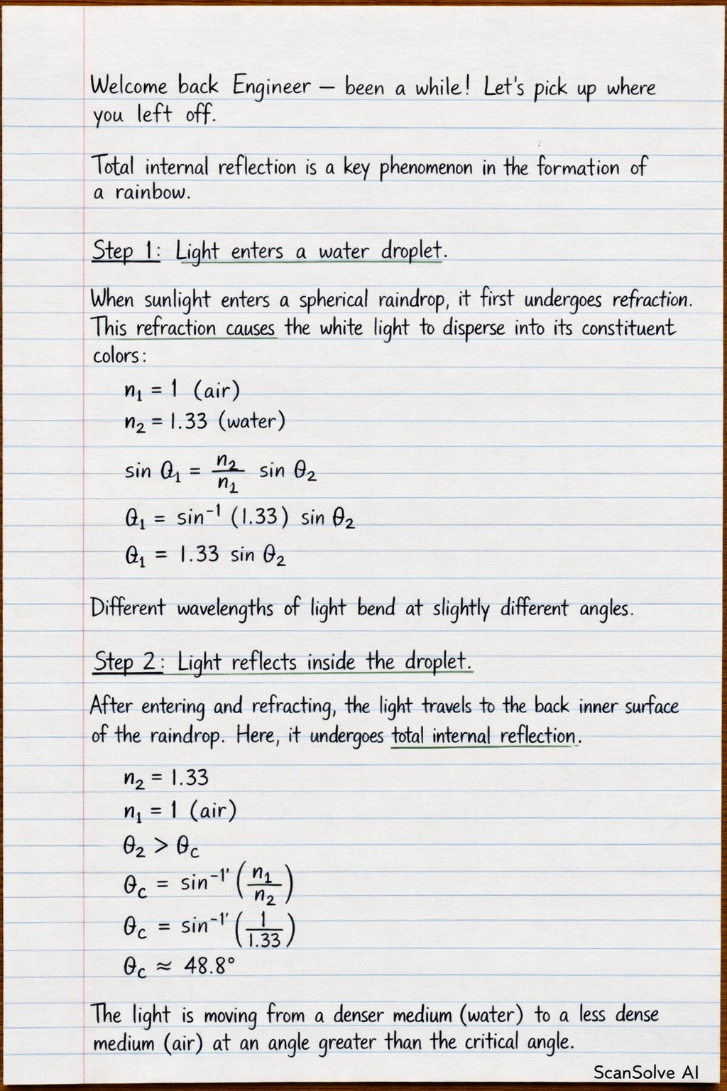 Handwritten step-by-step solution preview