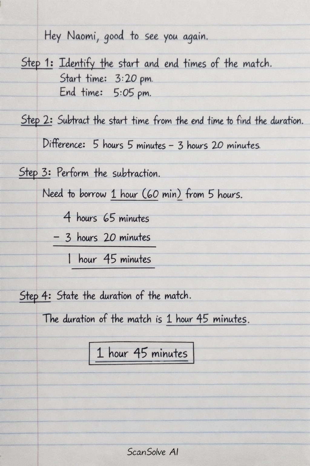 Handwritten step-by-step solution preview