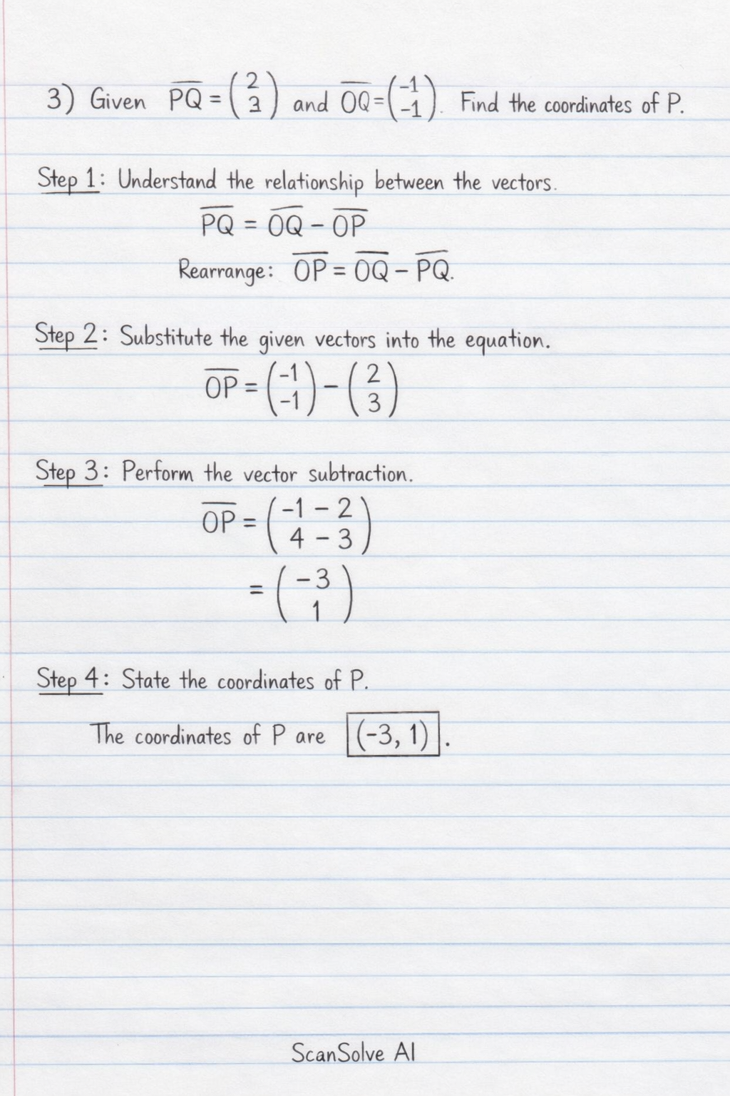 Handwritten step-by-step solution preview