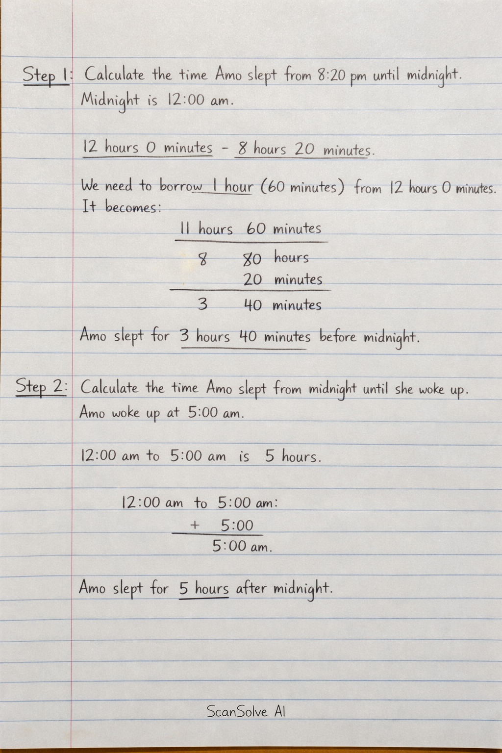 Handwritten step-by-step solution preview