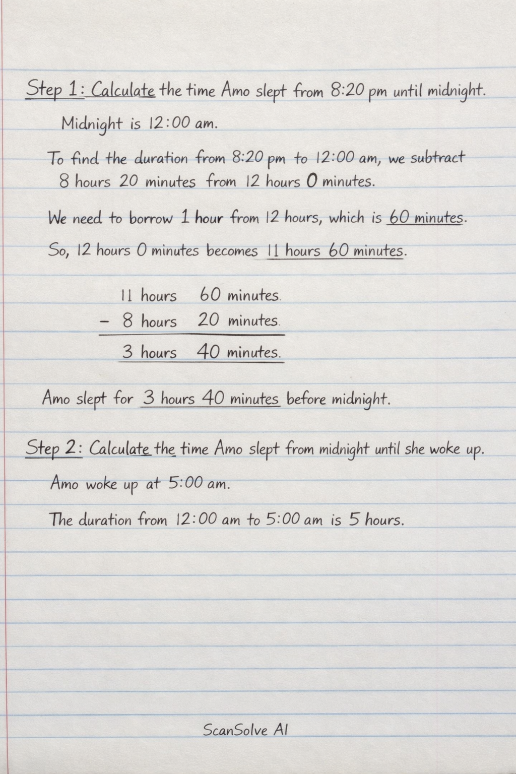 Handwritten step-by-step solution preview