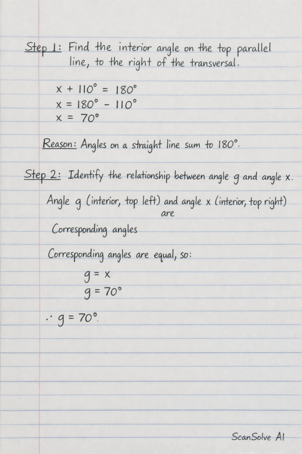 Handwritten step-by-step solution preview
