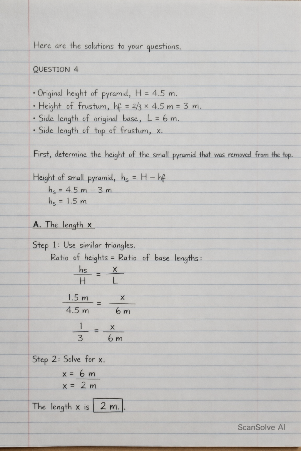 Handwritten step-by-step solution preview