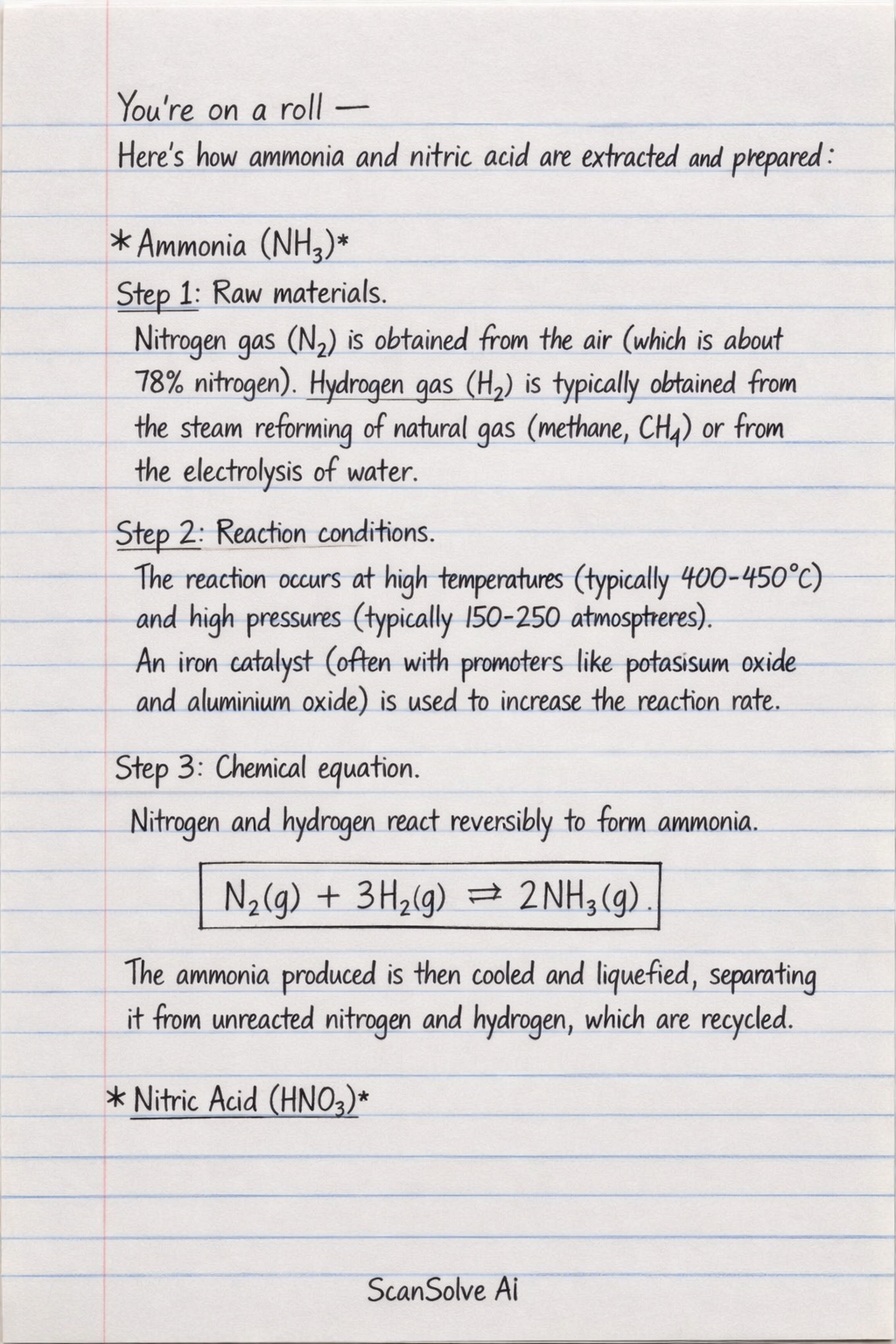 Handwritten step-by-step solution preview