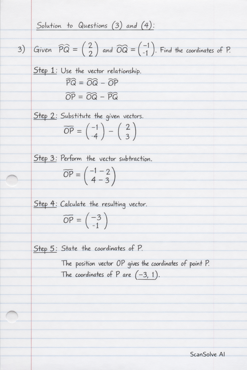 Handwritten step-by-step solution preview