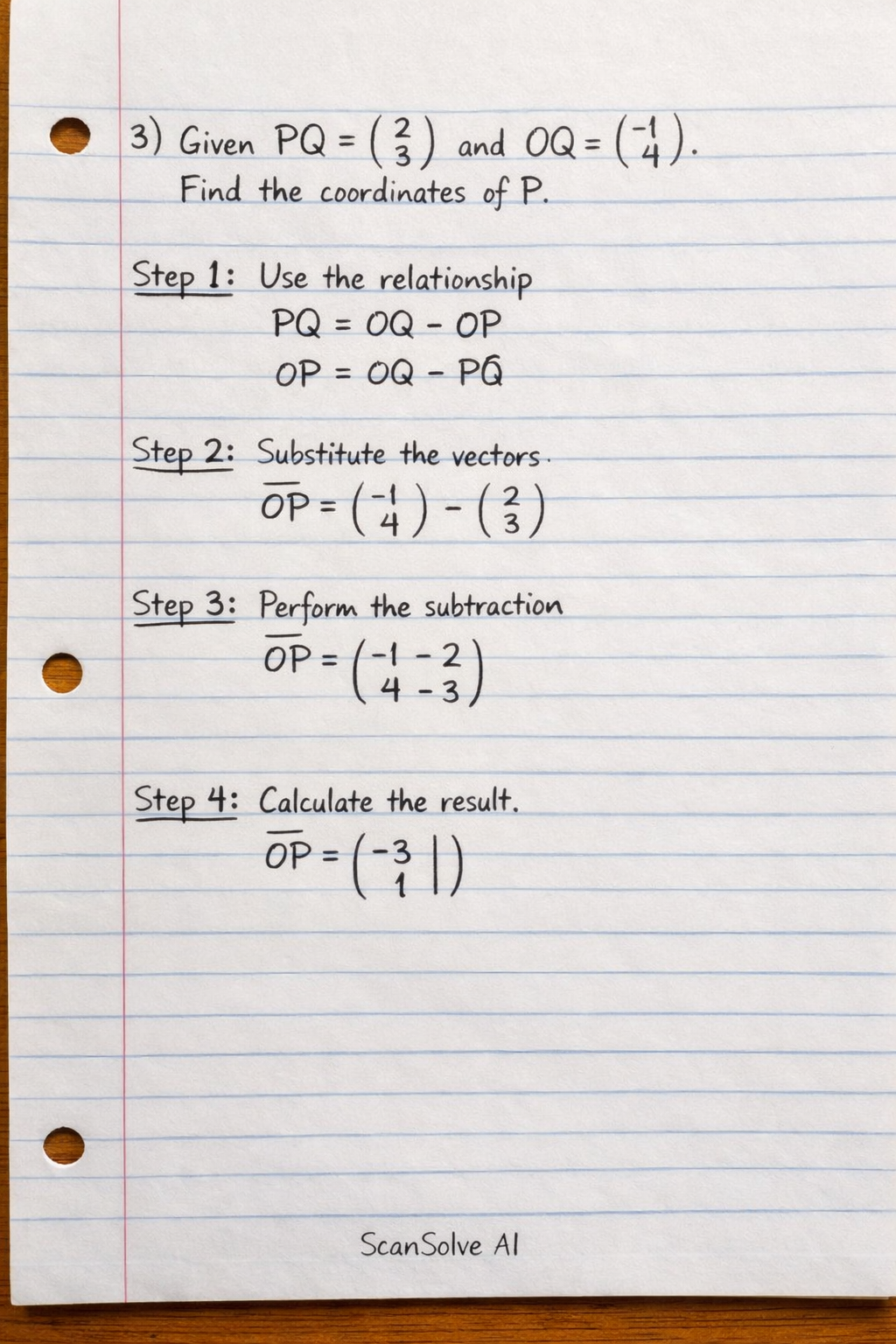 Handwritten step-by-step solution preview