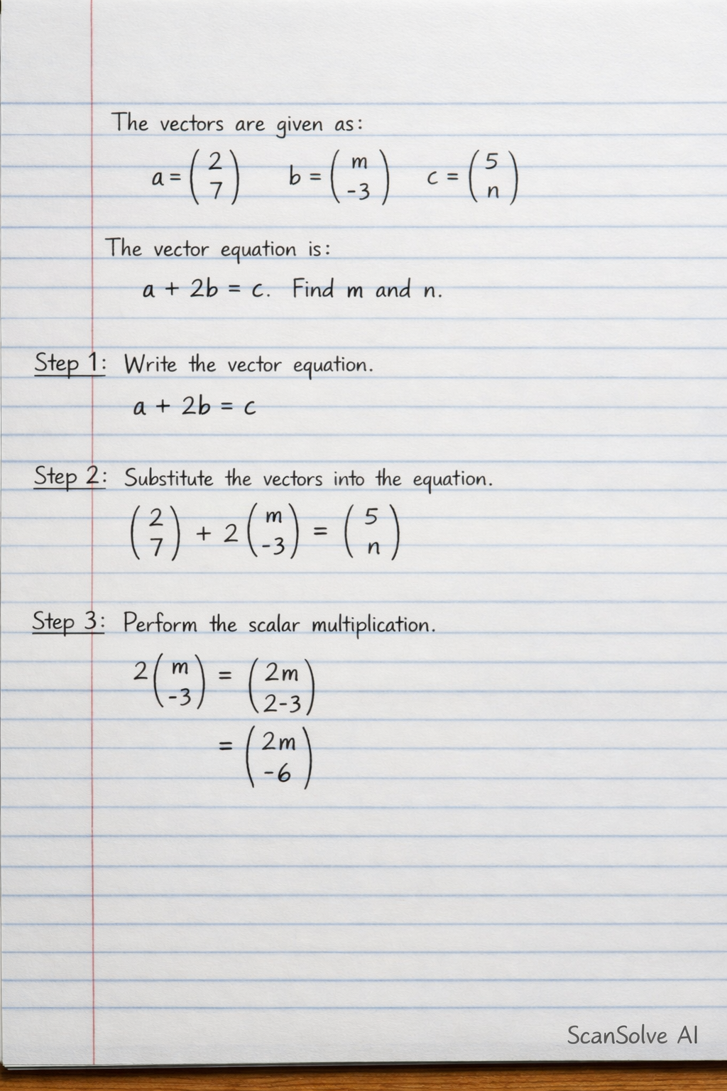 Handwritten step-by-step solution preview