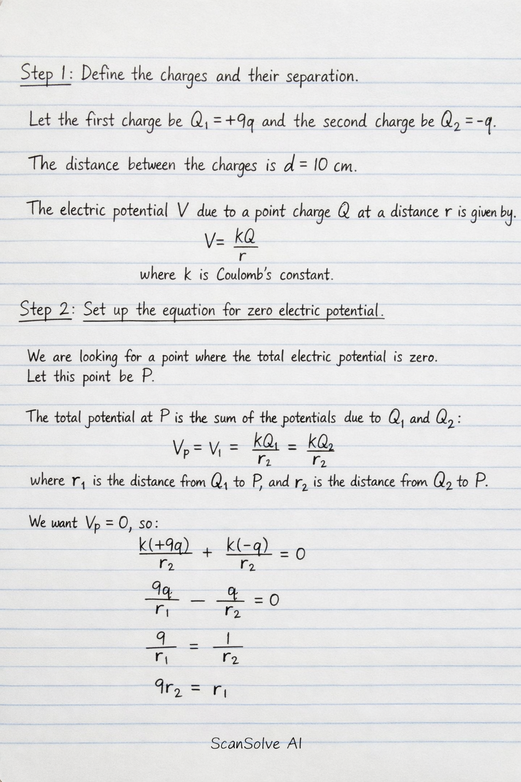 Handwritten step-by-step solution preview