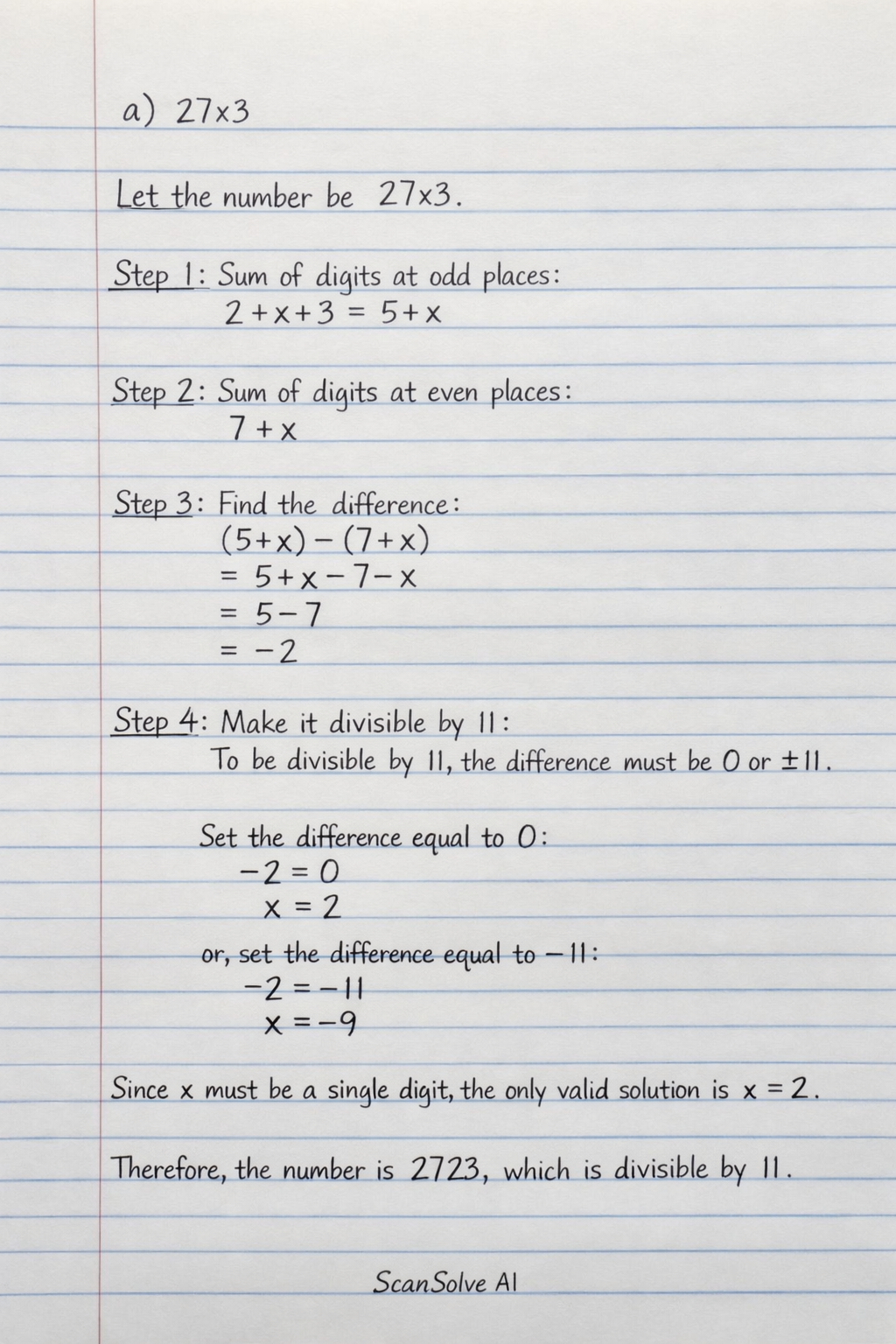 Handwritten step-by-step solution preview