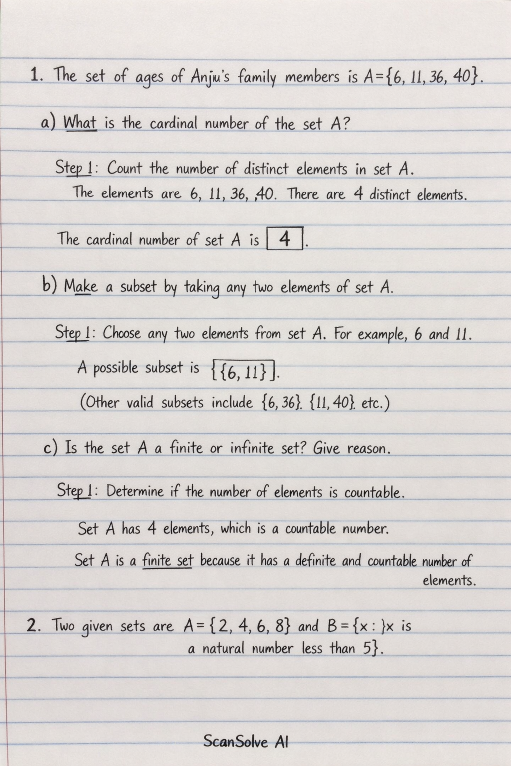 Handwritten step-by-step solution preview