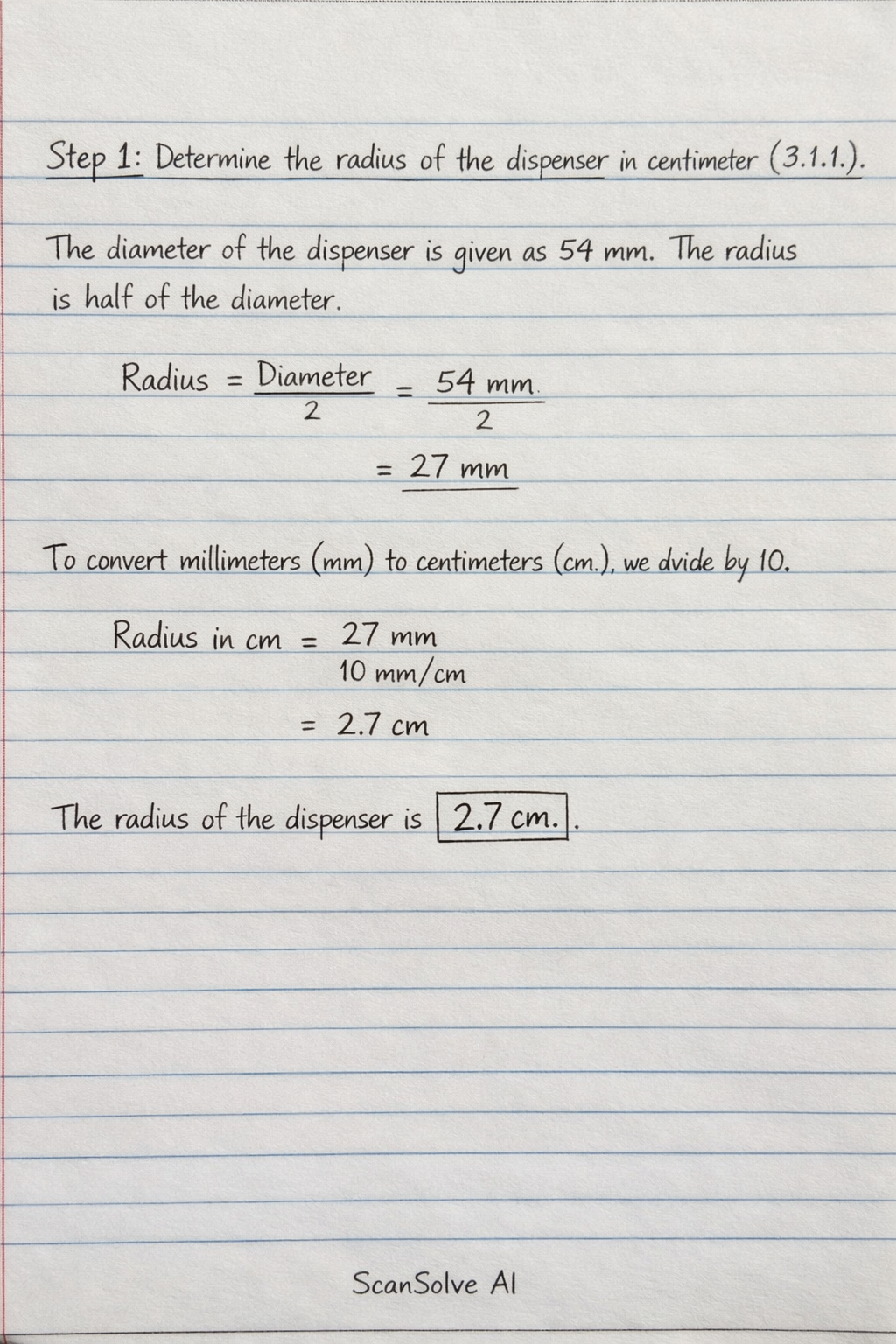Handwritten step-by-step solution preview