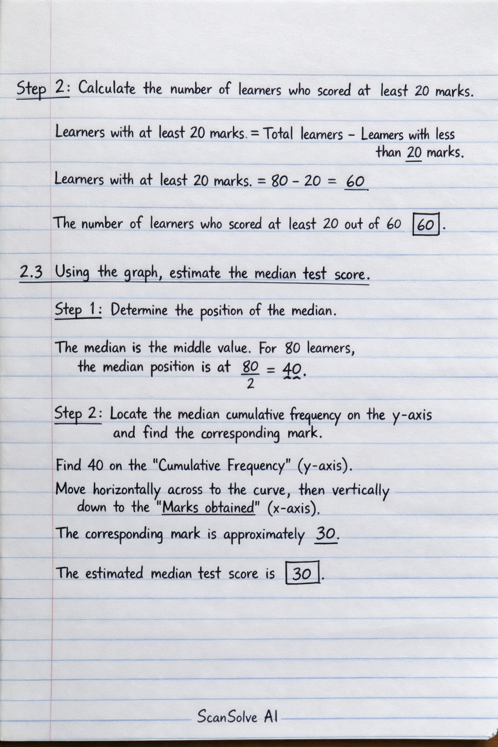 Handwritten step-by-step solution preview