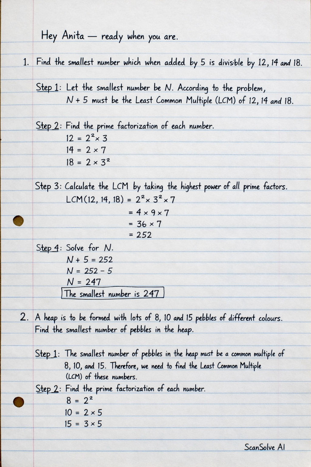 Handwritten step-by-step solution preview