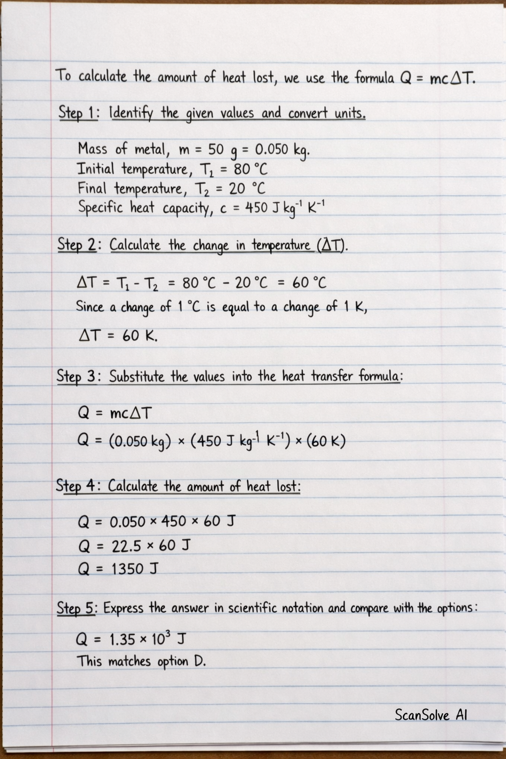 Handwritten step-by-step solution preview