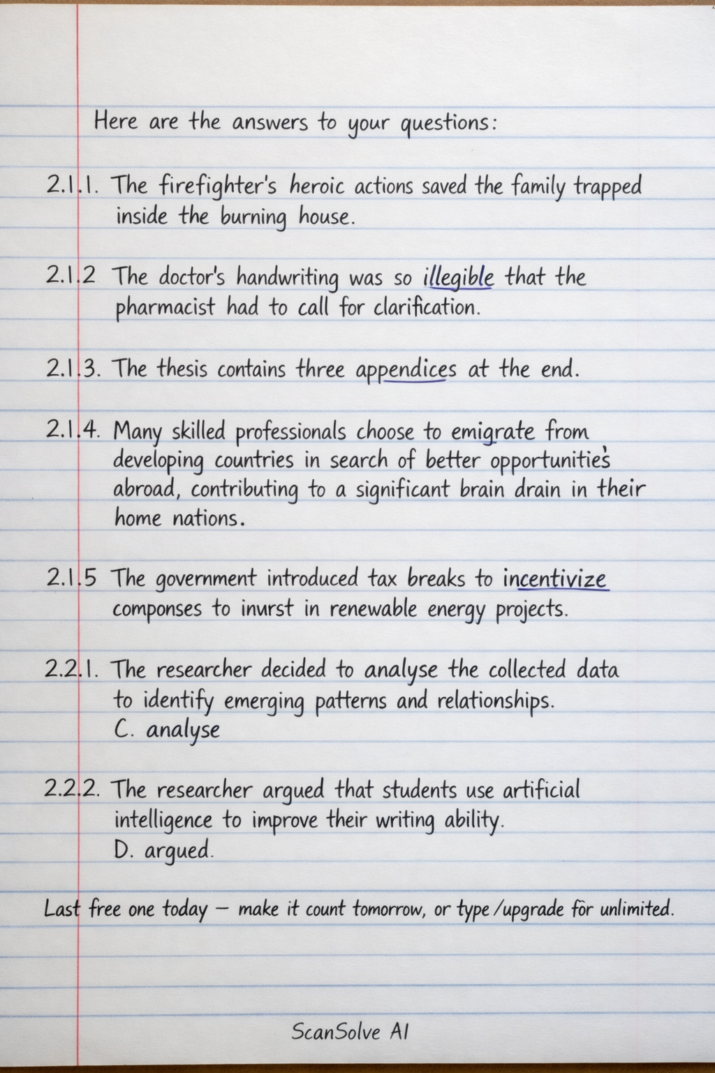 Handwritten step-by-step solution preview