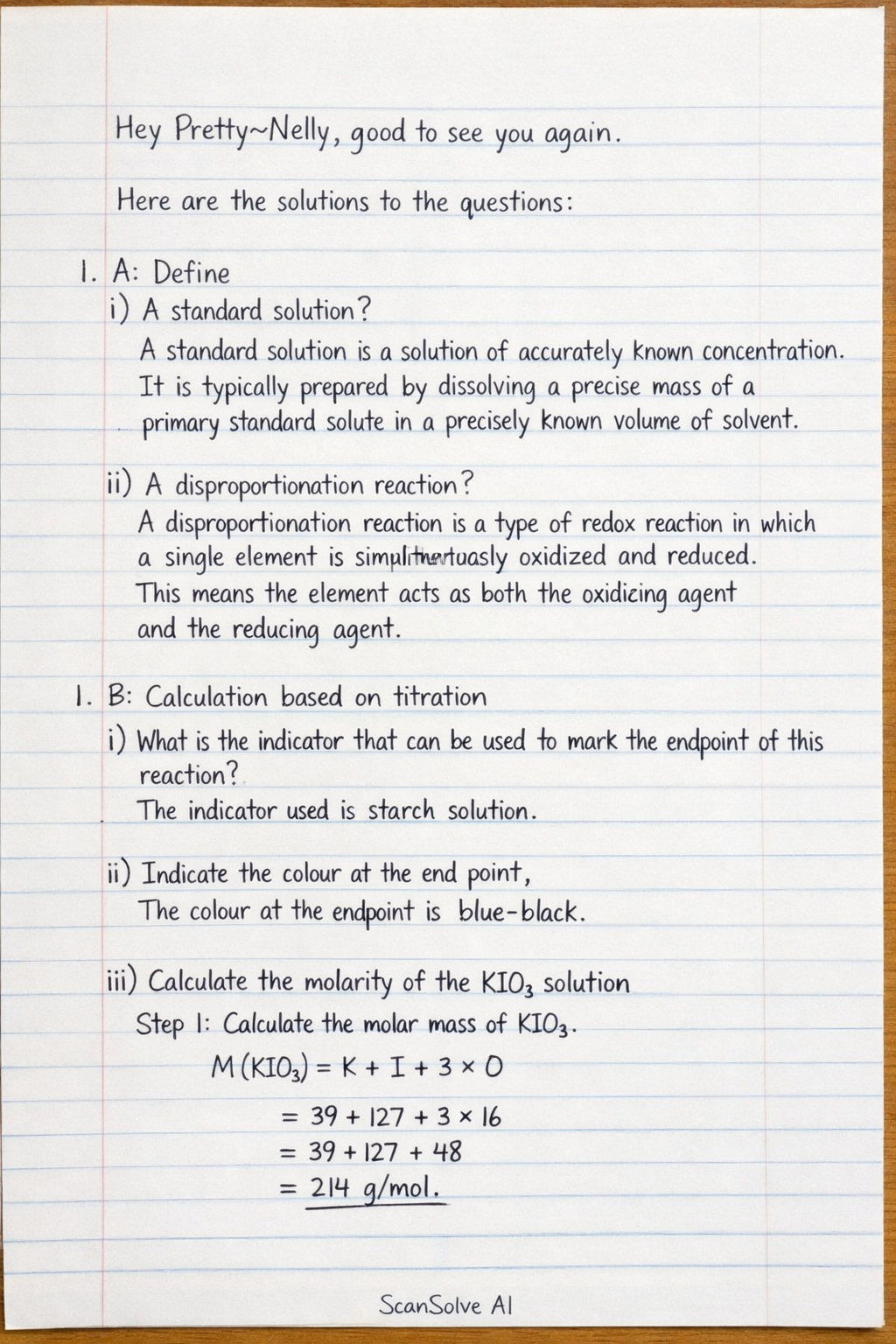 Handwritten step-by-step solution preview