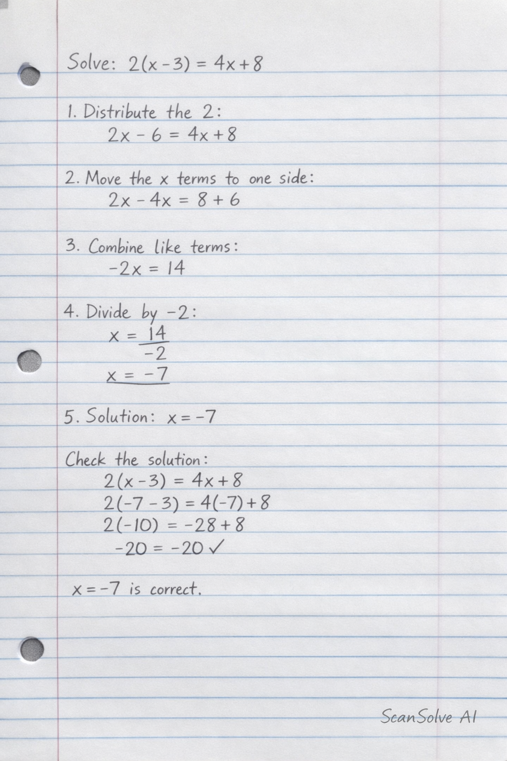 Handwritten step-by-step solution preview
