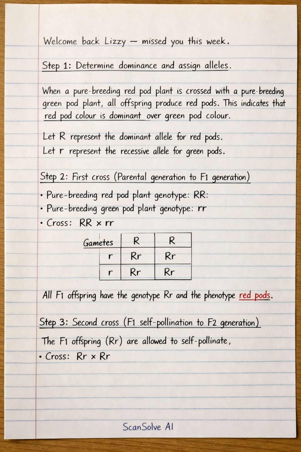 Handwritten step-by-step solution preview