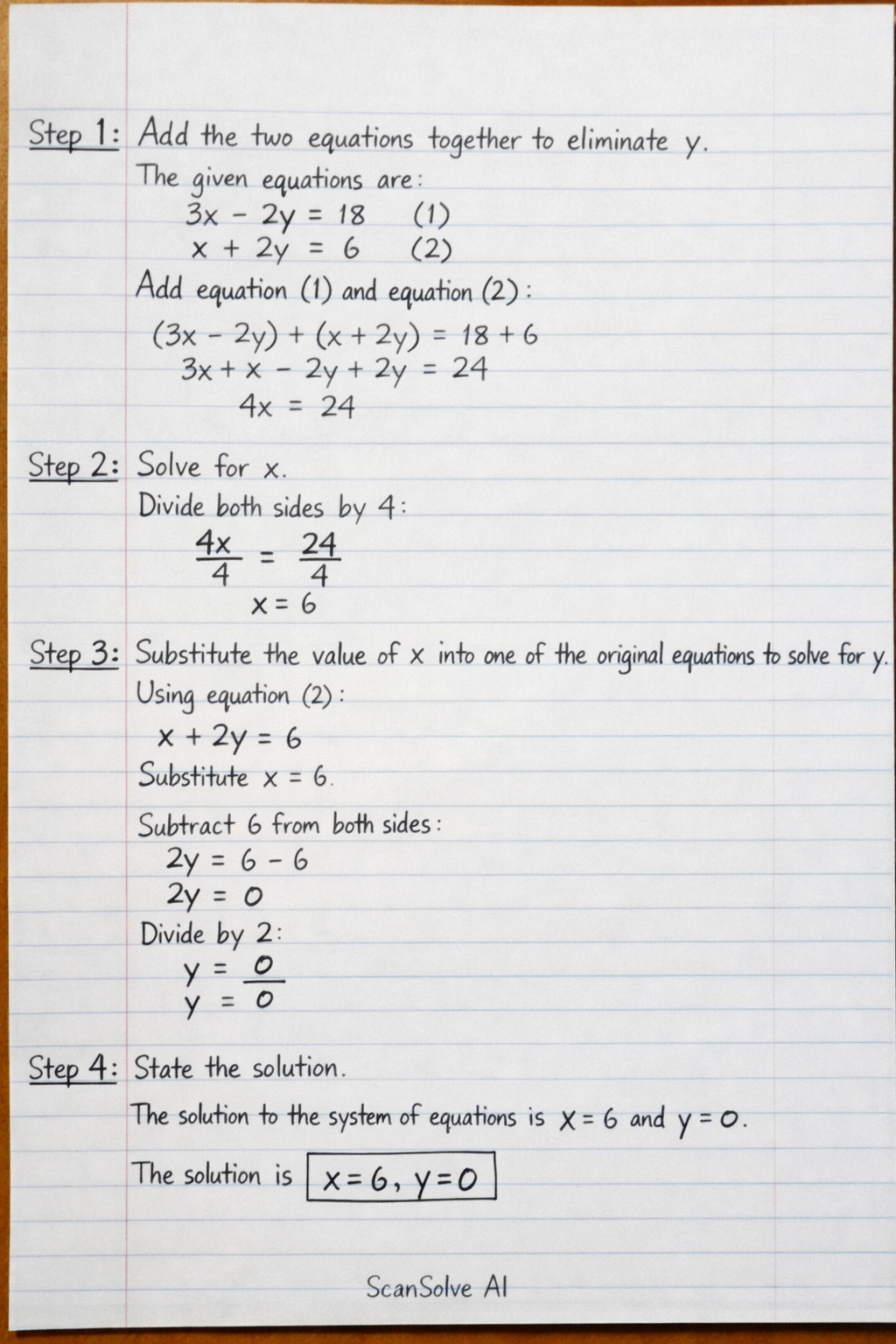 Handwritten step-by-step solution preview
