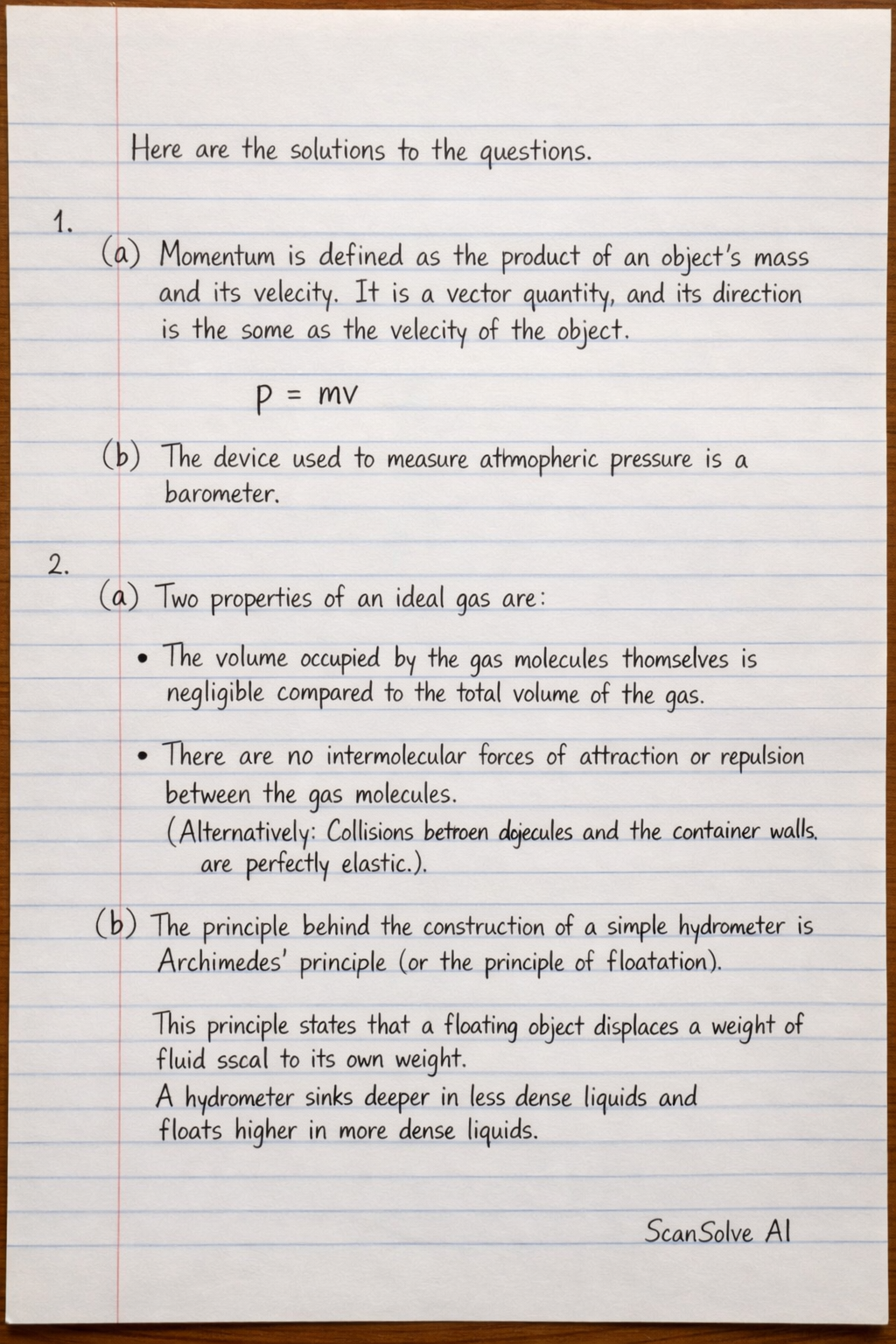 Handwritten step-by-step solution preview