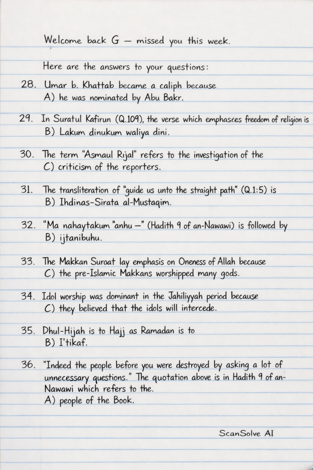 Handwritten step-by-step solution preview