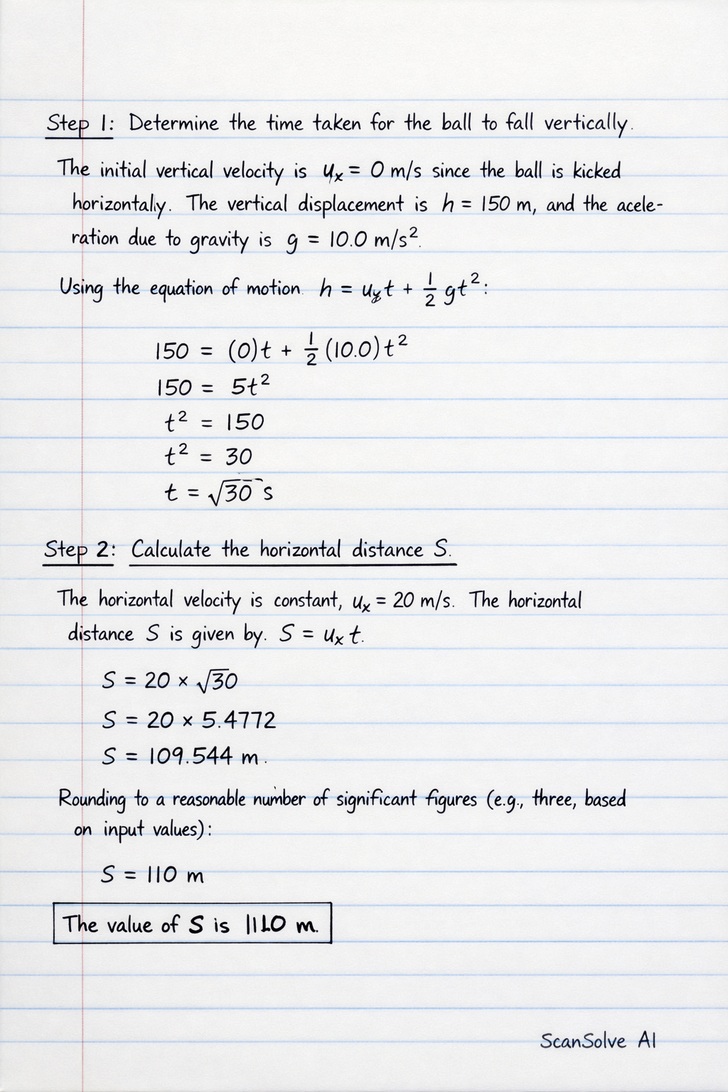 Handwritten step-by-step solution preview