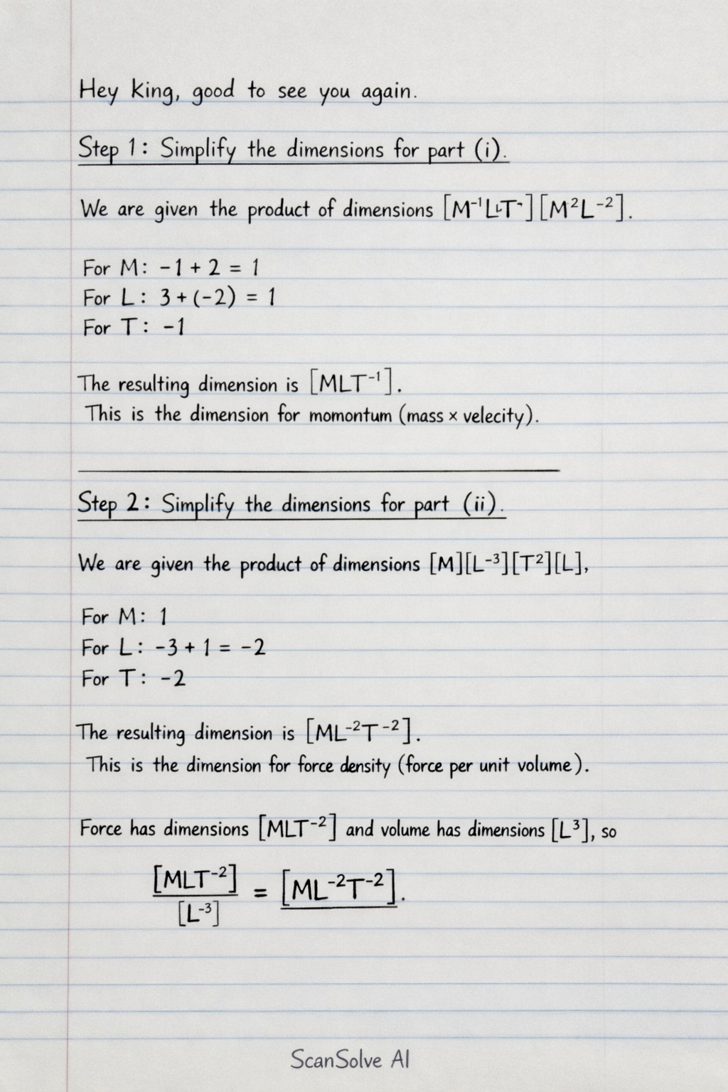 Handwritten step-by-step solution preview