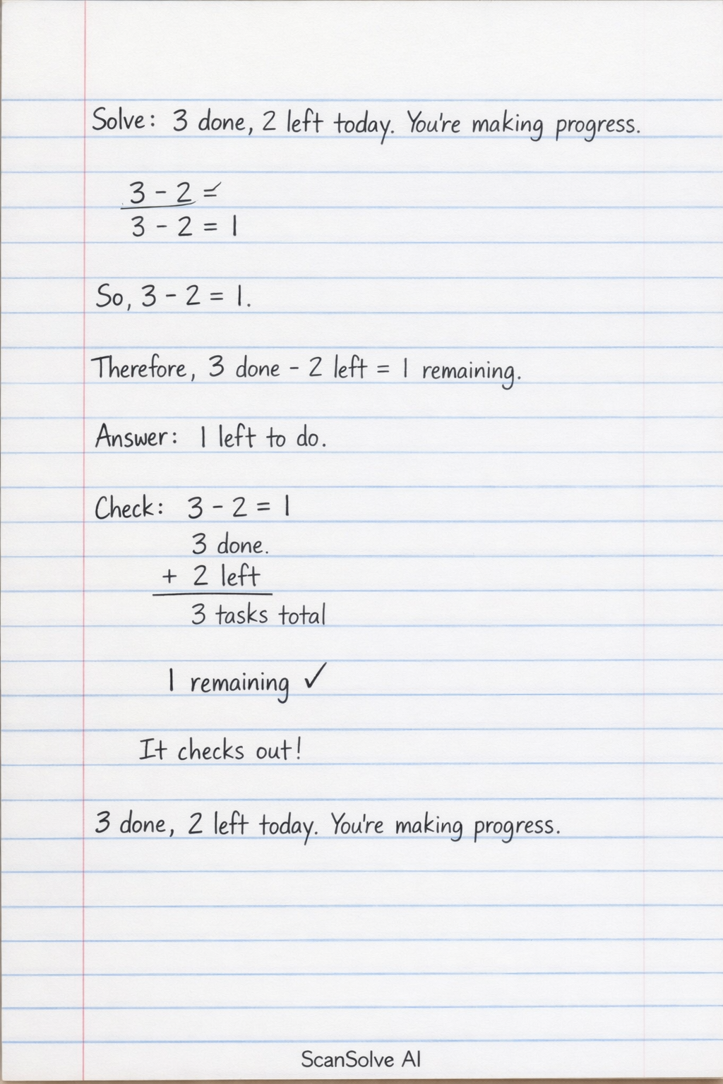 Handwritten step-by-step solution preview