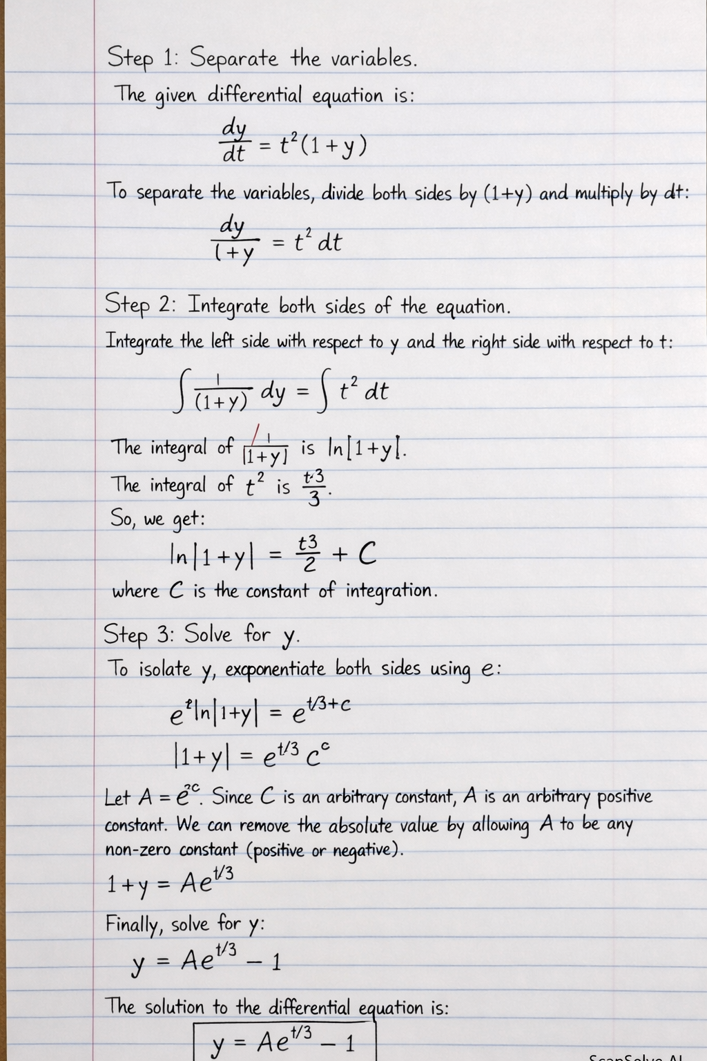 Handwritten step-by-step solution preview