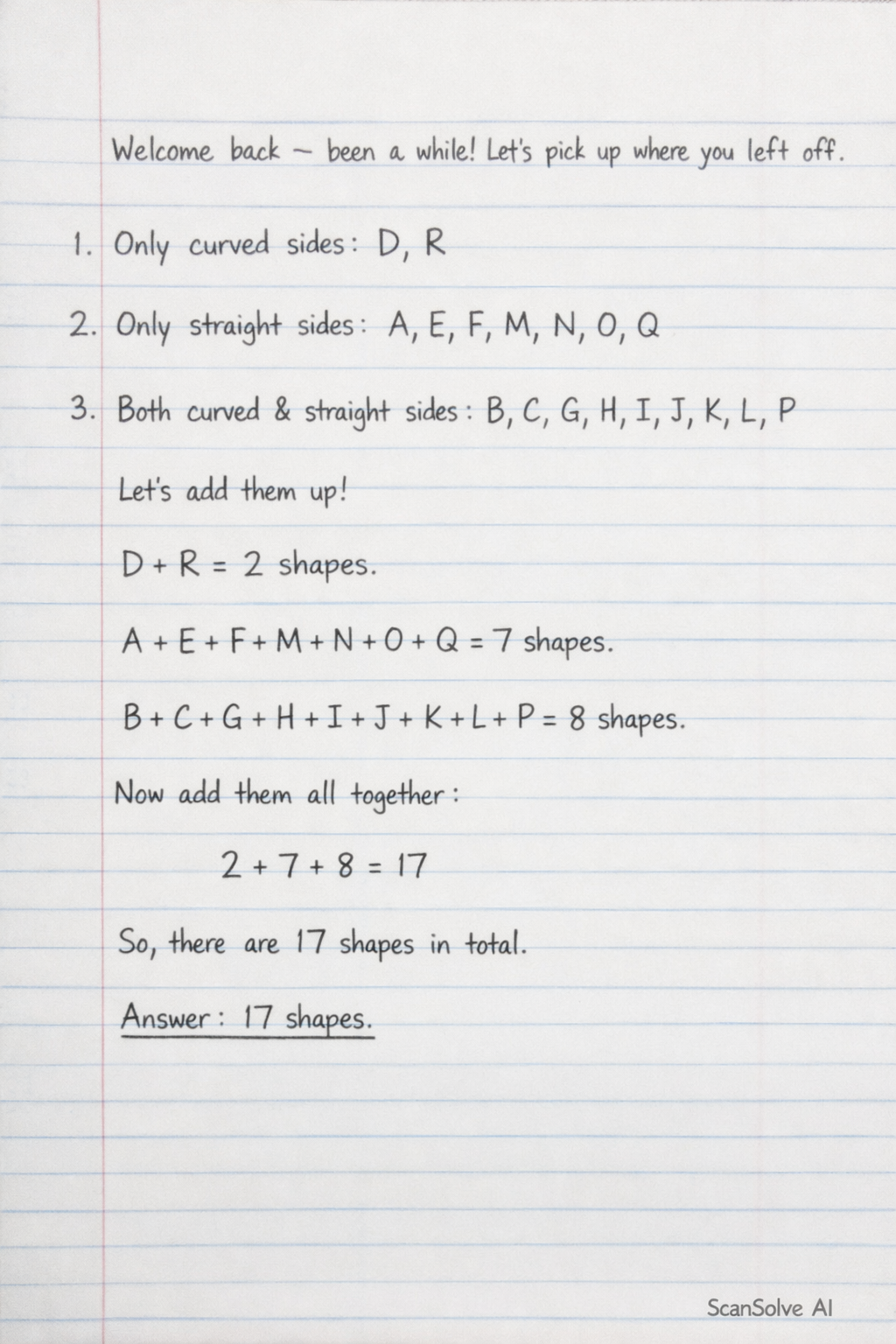 Handwritten step-by-step solution preview
