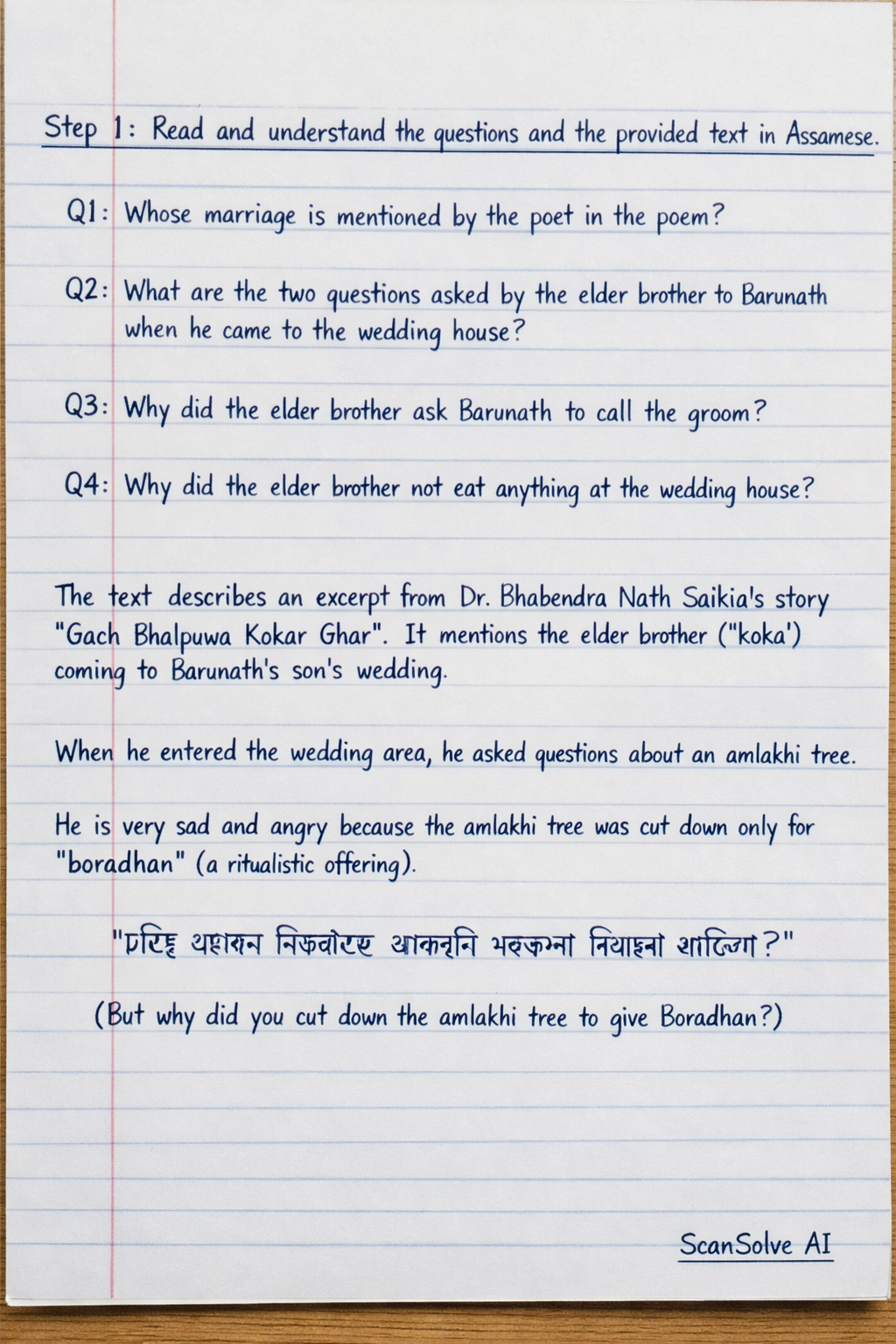 Handwritten step-by-step solution preview
