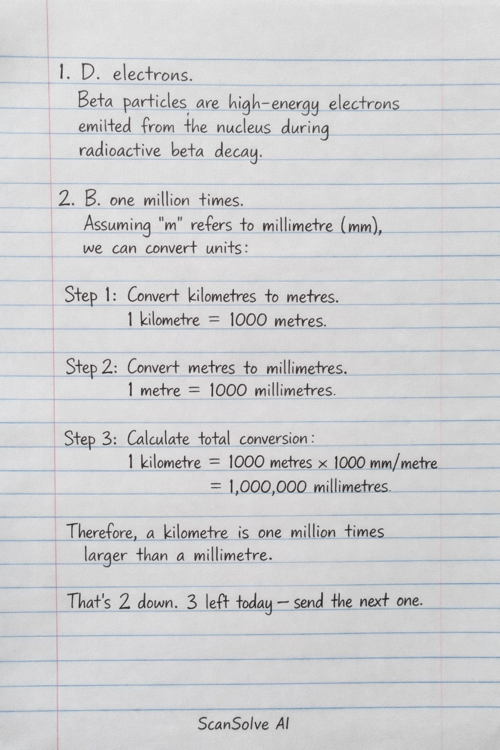 Handwritten step-by-step solution preview