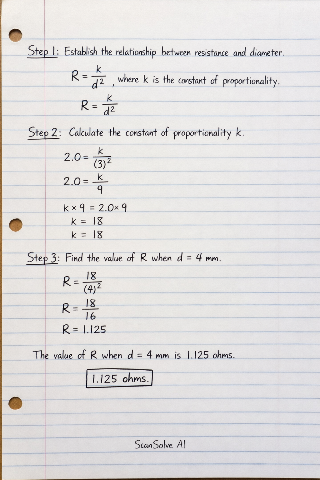 Handwritten step-by-step solution preview