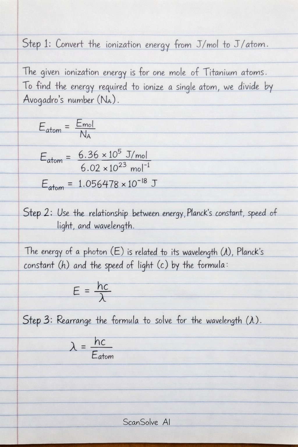 Handwritten step-by-step solution preview