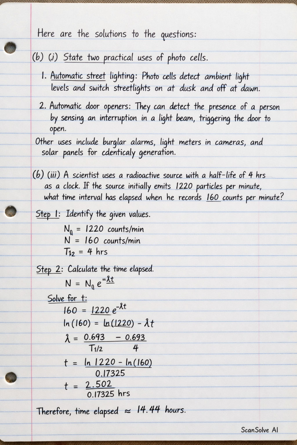 Handwritten step-by-step solution preview