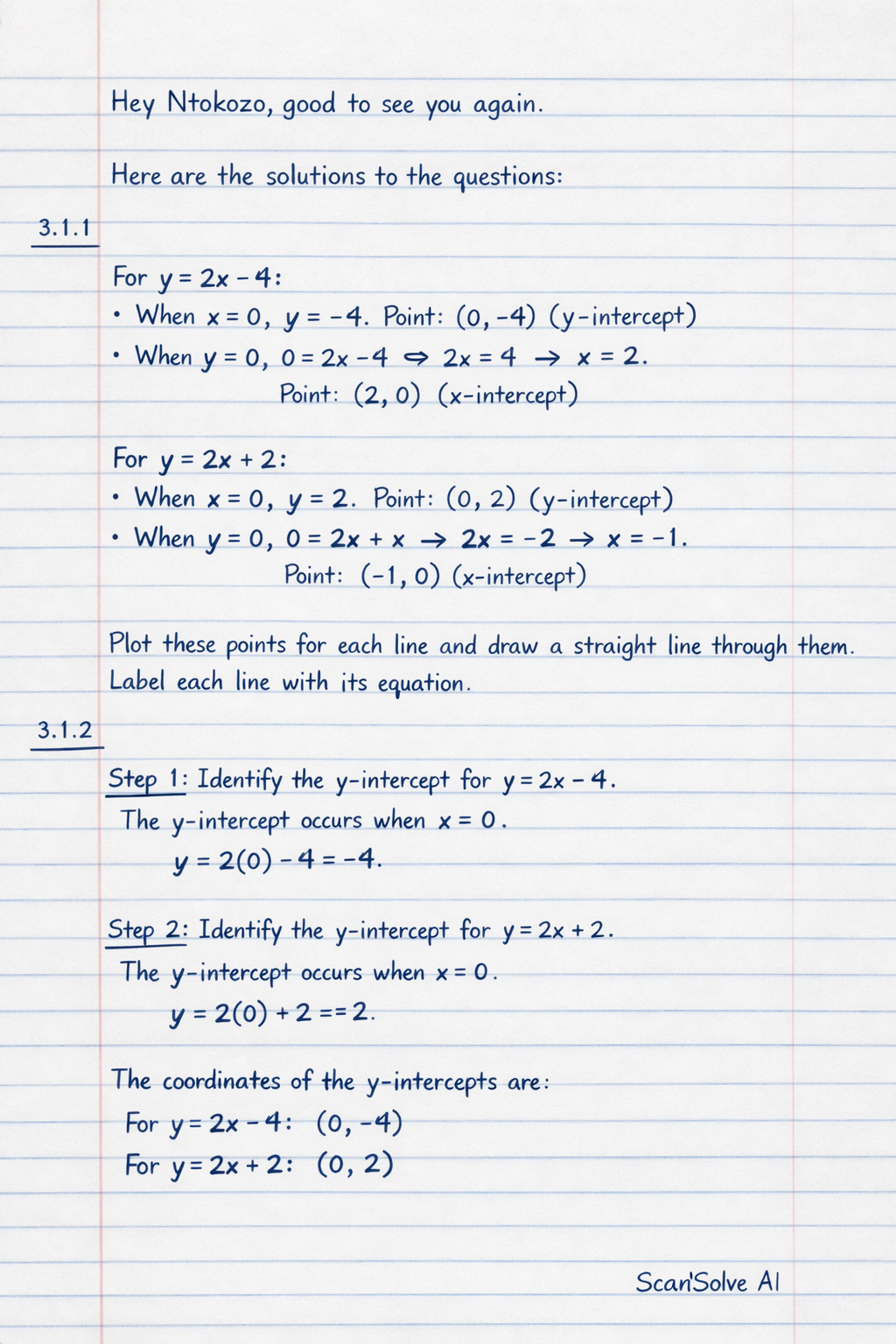 Handwritten step-by-step solution preview