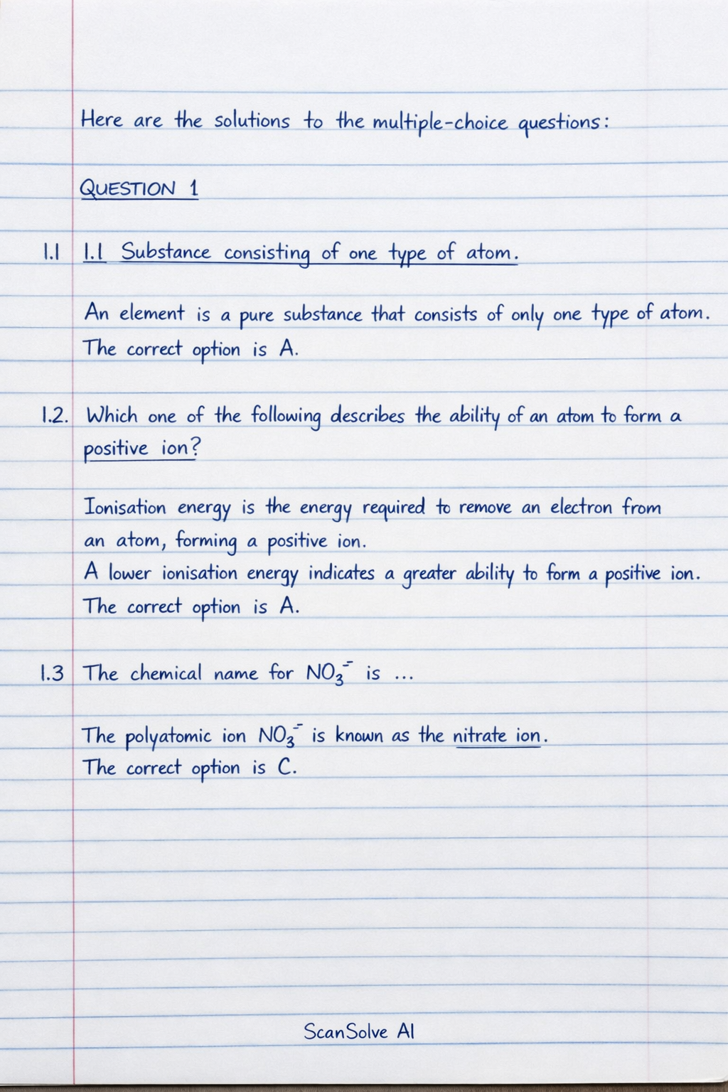 Handwritten step-by-step solution preview