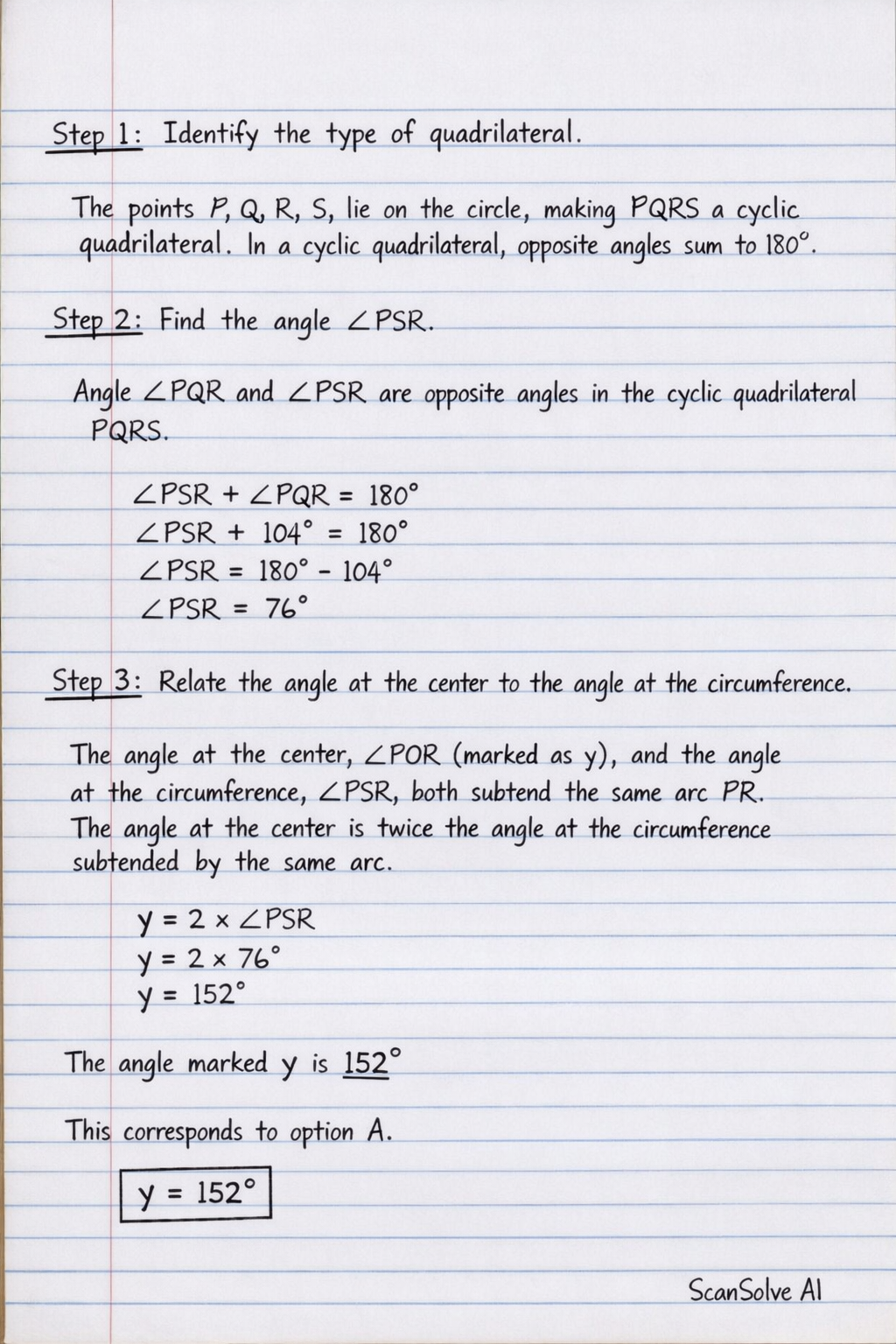 Handwritten step-by-step solution preview