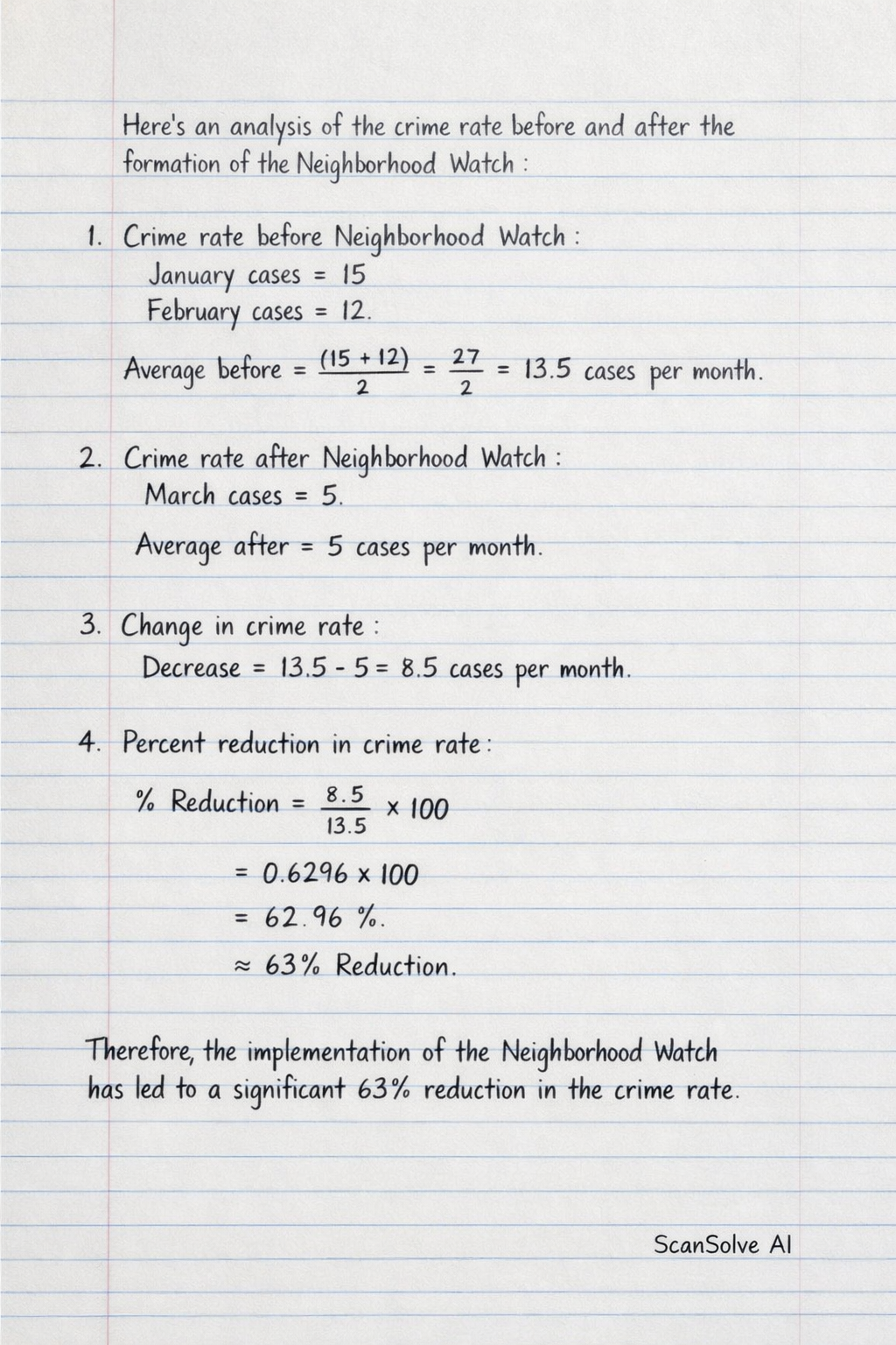 Handwritten step-by-step solution preview