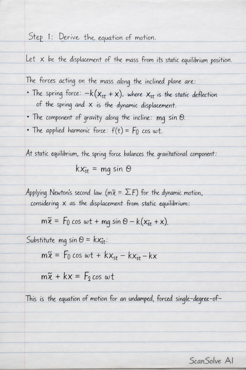 Handwritten step-by-step solution preview