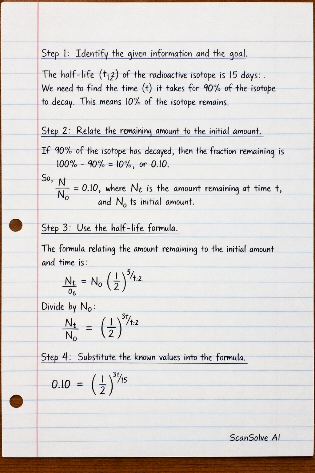 Handwritten step-by-step solution preview