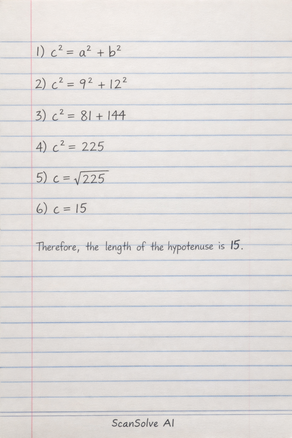 Handwritten step-by-step solution preview