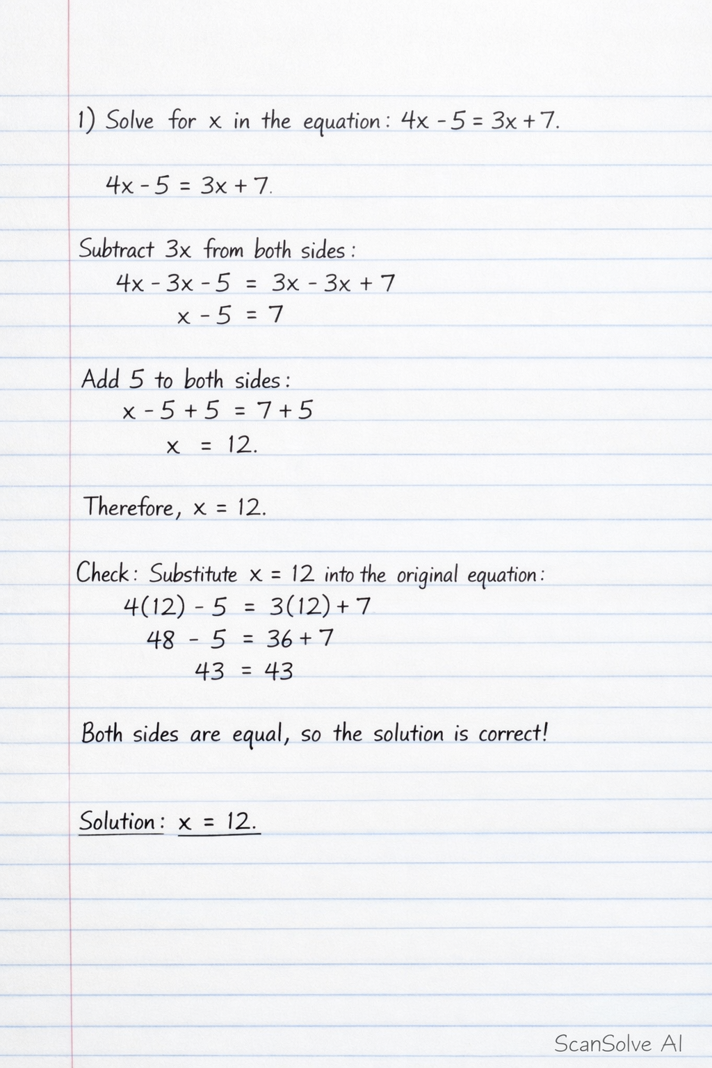 Handwritten step-by-step solution preview